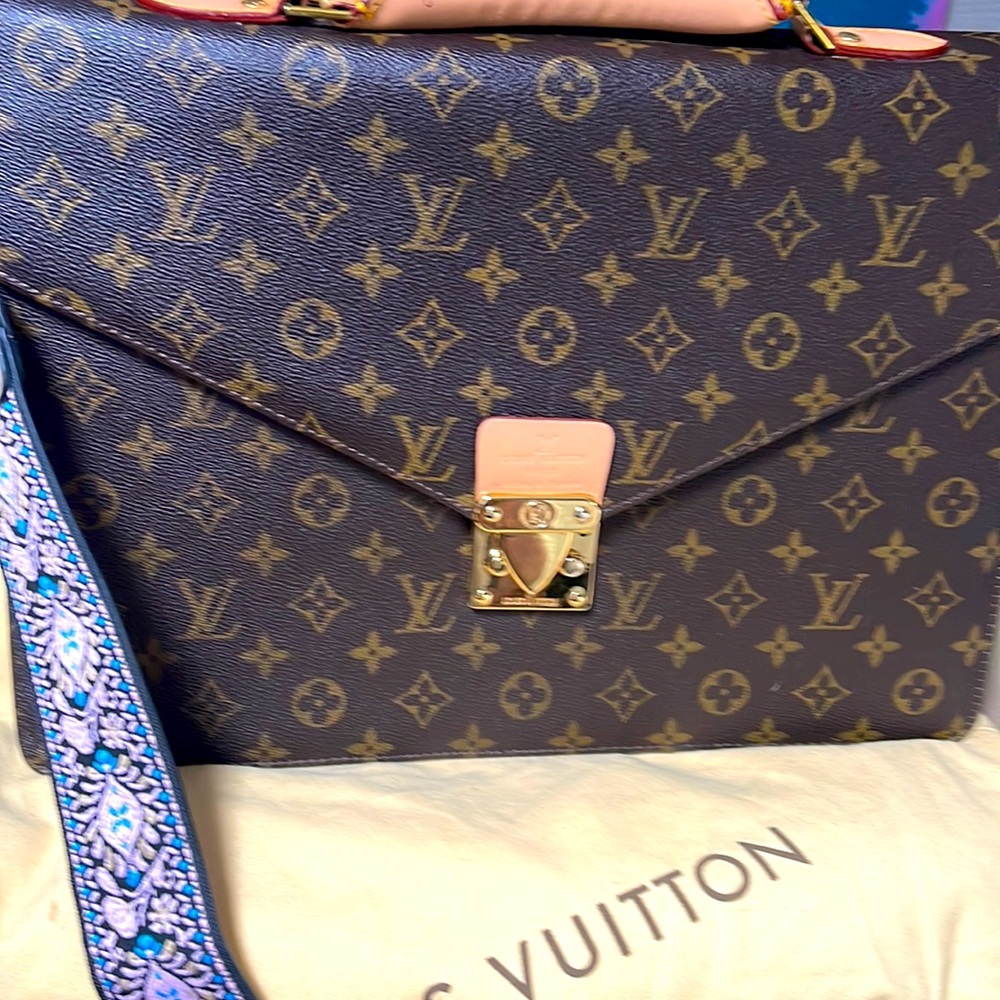 Louis Vuitton Brown Serviet Conseillier briefcase